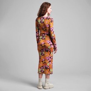 Jurk Rib Dress Lofta Flower Power Multi Color from The Blind Spot