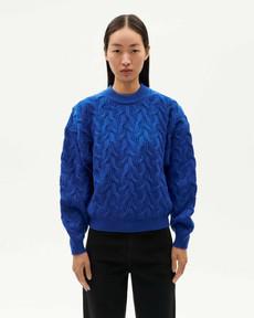 Thinking Mu Sweater Carmen Blue via The Blind Spot