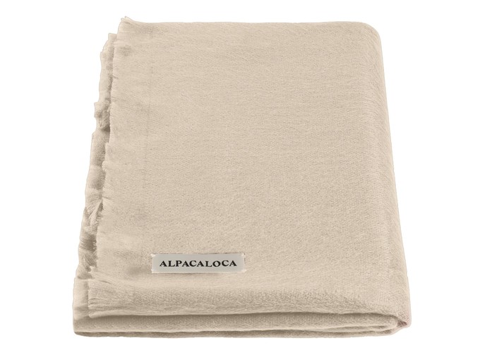 Alpaca Loca Slim Sjaal Beige from The Blind Spot