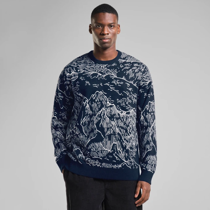 Sweater Mora Mountain Horizon Navy from The Blind Spot