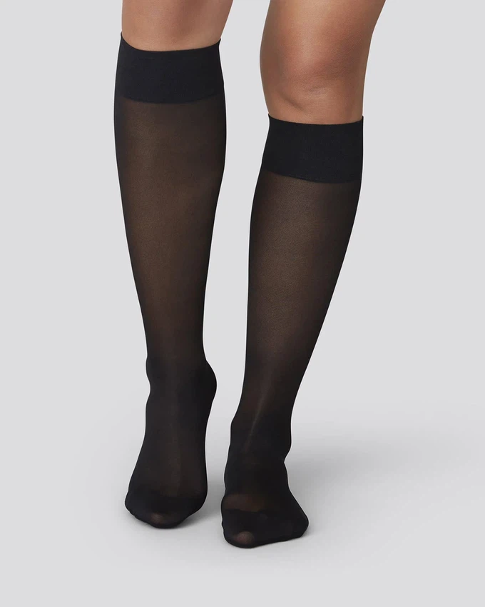 Bea Support Knee-Highs Zwart 30 Denier from The Blind Spot