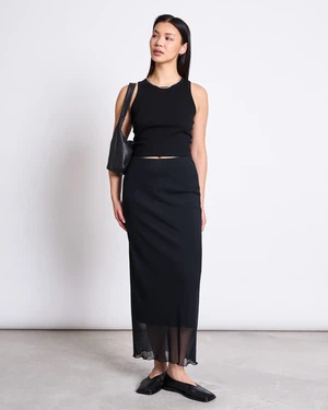 Maxi Rok Mesh Smuk Black from The Blind Spot