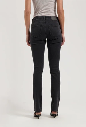 MUD Jeans | Faye Low Slim | Stone Black from The Blind Spot