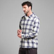 Shirt Rute Flannel Shadow Check Oat White via The Blind Spot