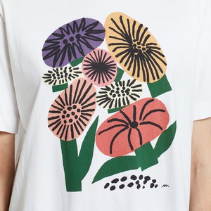 T-shirt Vadstena Memphis Flowers White from The Blind Spot