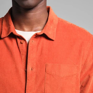 Shirt Varberg Corduroy Cinnamon Orange from The Blind Spot