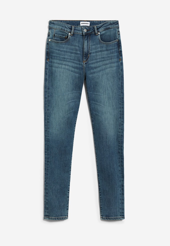 Tillaa Jeans | Mid Waist Skinny | Tinted Blue from The Blind Spot