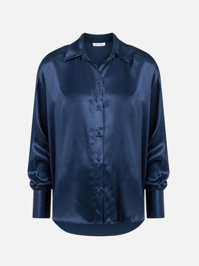 Blouse Shirt Louise Midnight Blue from The Blind Spot