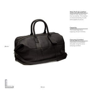 Leather Weekend Bag Black Portsmouth - The Chesterfield Brand from The Chesterfield Brand