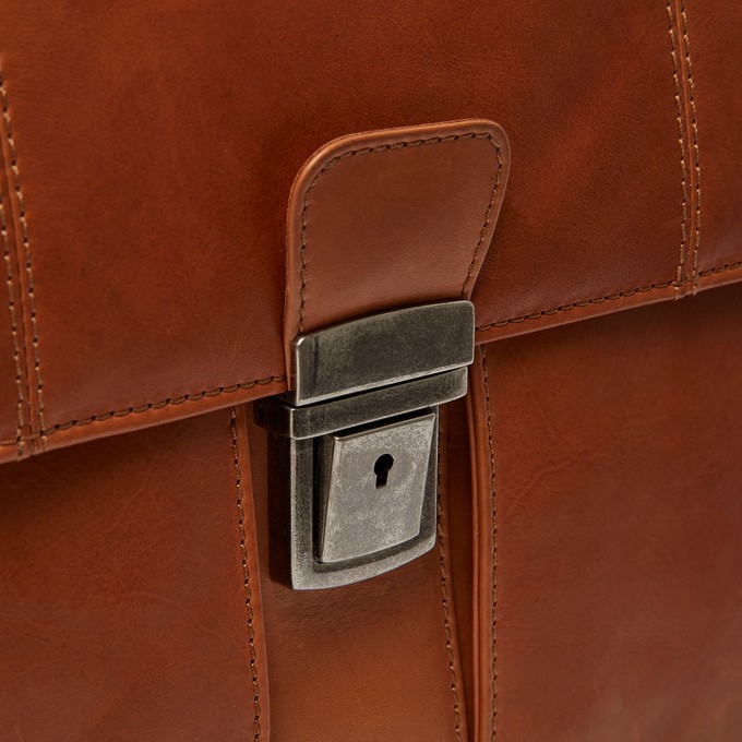 Leather Briefcase Cognac Stuttgart - The Chesterfield Brand from The Chesterfield Brand