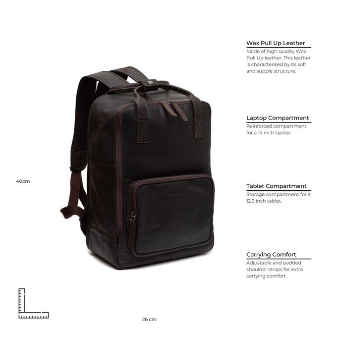 Leather Backpack Brown Belford - The Chesterfield Brand from The Chesterfield Brand