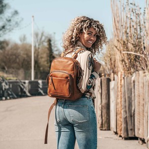 Leather Backpack Cognac Santana - The Chesterfield Brand from The Chesterfield Brand