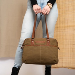 Canvas Shoulder bag Olive Green Millora - The Chesterfield Brand from The Chesterfield Brand