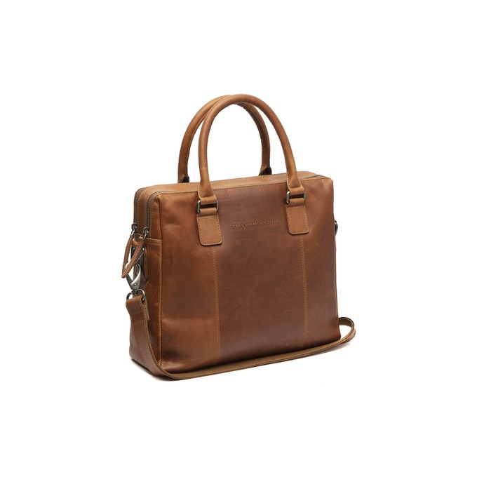 Leather Laptop Bag Cognac Santiago - The Chesterfield Brand from The Chesterfield Brand