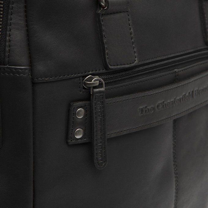 Leather Laptop Bag Black Santiago - The Chesterfield Brand from The Chesterfield Brand