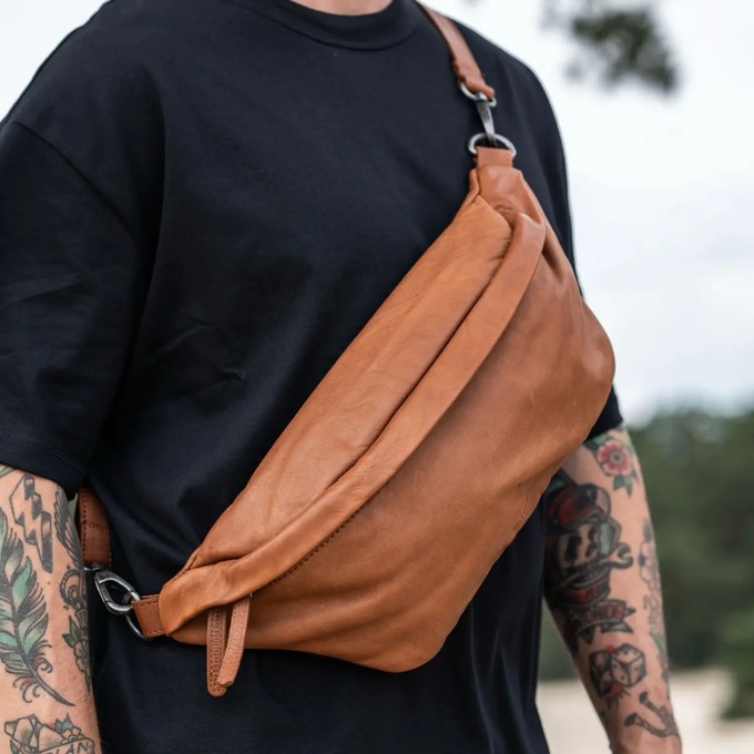 Leather Waist Pack Cognac Kruger - The Chesterfield Brand from The Chesterfield Brand