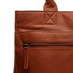 Leather Shopper/Diaper bag Cognac Elody - The Chesterfield Brand from The Chesterfield Brand