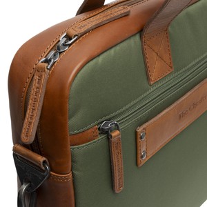 Leather Laptop Bag Olive Green Narvik - The Chesterfield Brand from The Chesterfield Brand