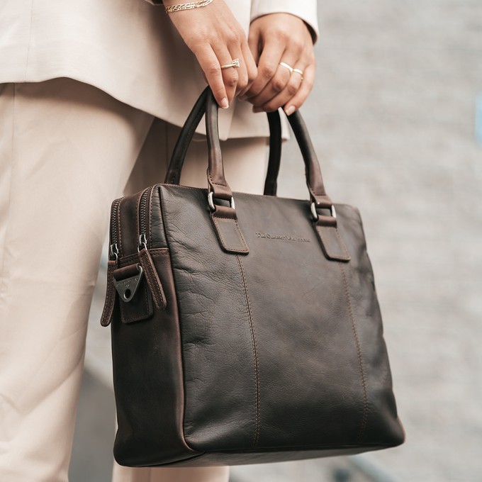 Leather Laptop Bag Brown Santiago - The Chesterfield Brand from The Chesterfield Brand