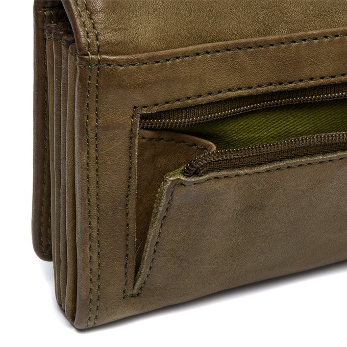 Leather Wallet Olive Green Lentini - The Chesterfield Brand from The Chesterfield Brand