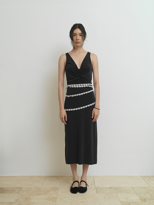 Black Organic Cotton and Modal Dress   - S | By Signe from The Collection One