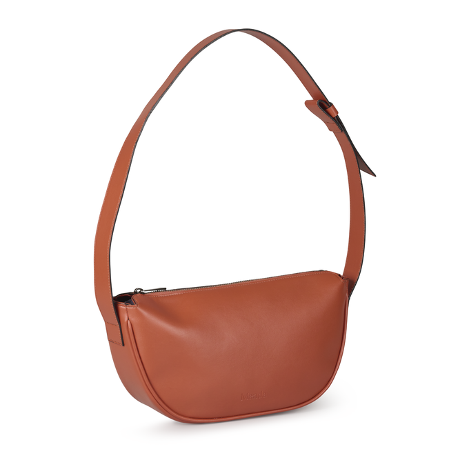 Halfmoon bag Terracotta from The Manda