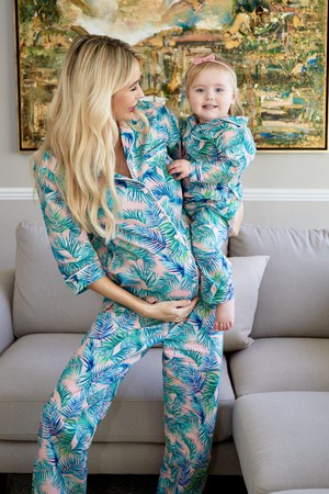 Palm Print Cotton Pyjamas from Tilbea London