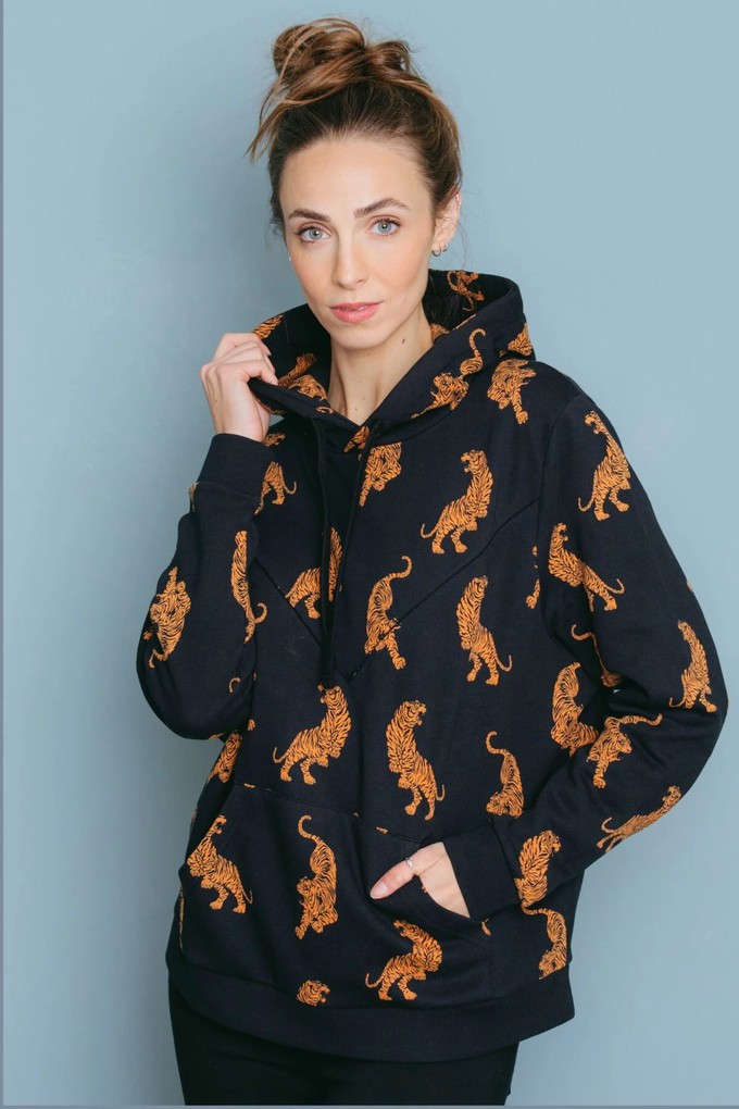 Tiger Nursing Hoodie from Tilbea London