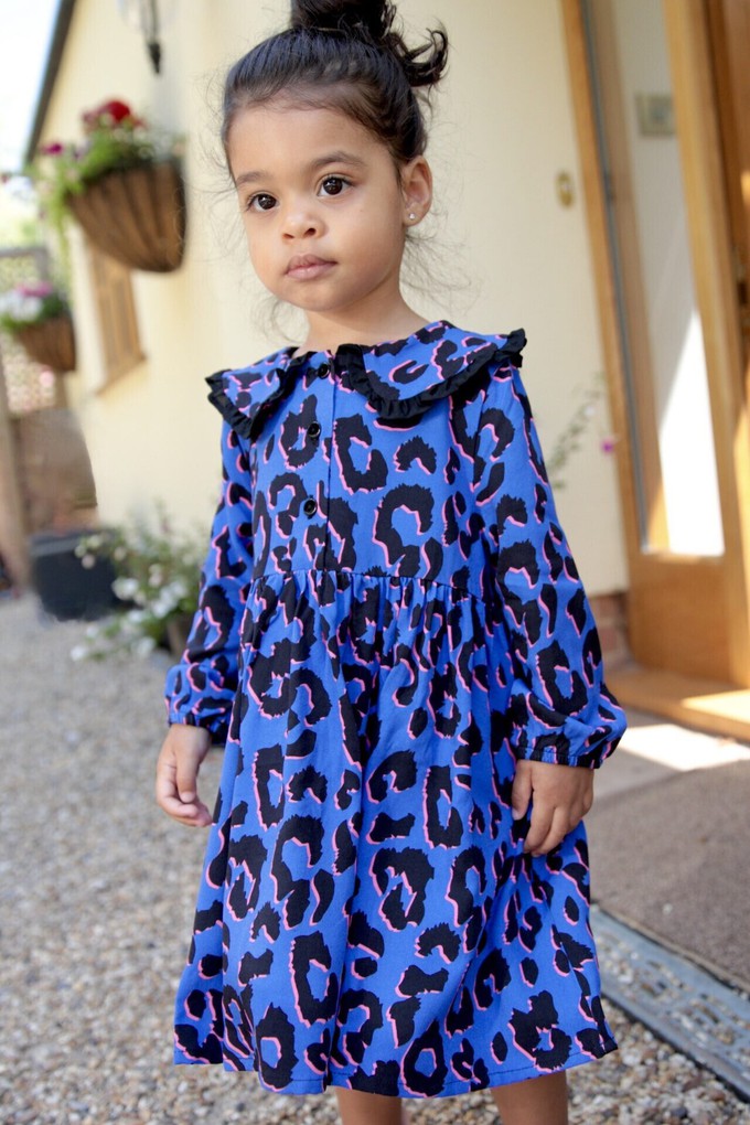 Maya Animal Print Girls Dress from Tilbea London