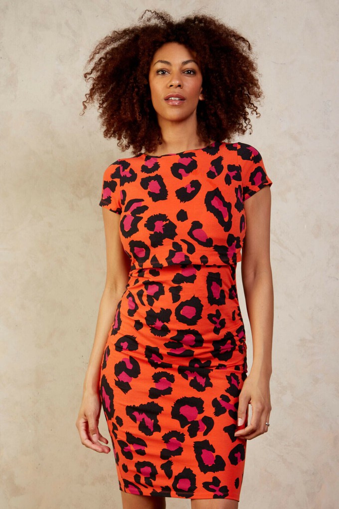 Matilda Leopard Print Maternity Dress from Tilbea London