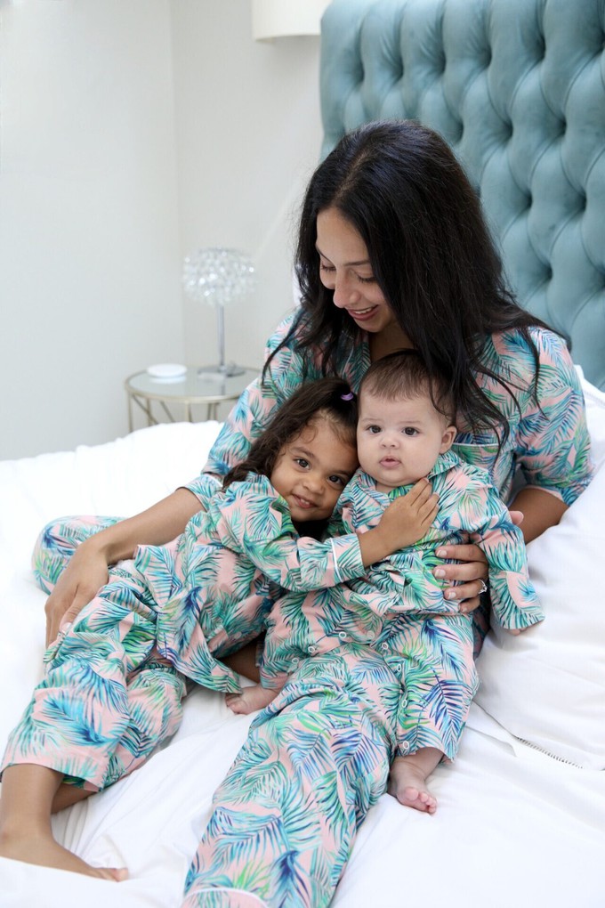 Palm Print Cotton Pyjamas from Tilbea London