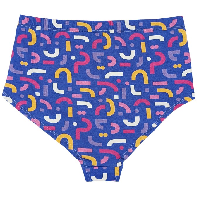 Doodle Organic Cotton Hi-Waist Panty from TIZZ & TONIC