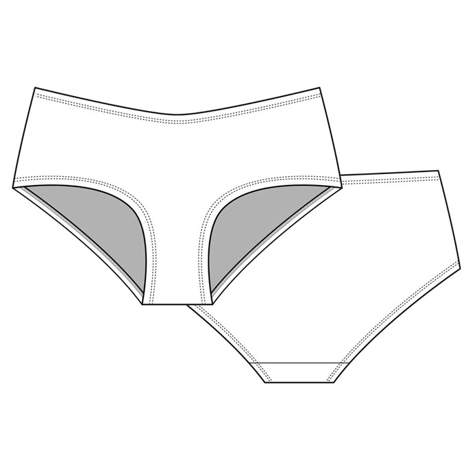 Doodle Organic Cotton Hipster Panty from TIZZ & TONIC