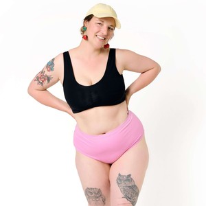 Bubblegum Pink Hi-Waist Panty from TIZZ & TONIC