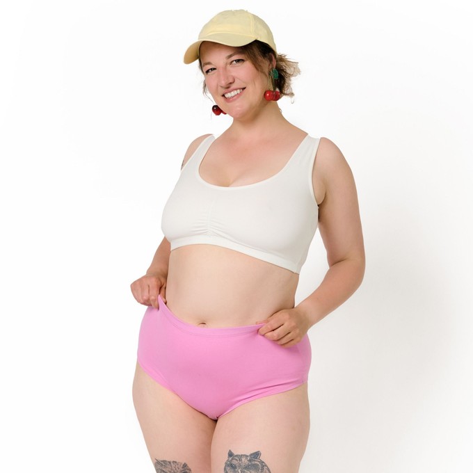 Bubblegum Pink Hi-Waist Panty from TIZZ & TONIC