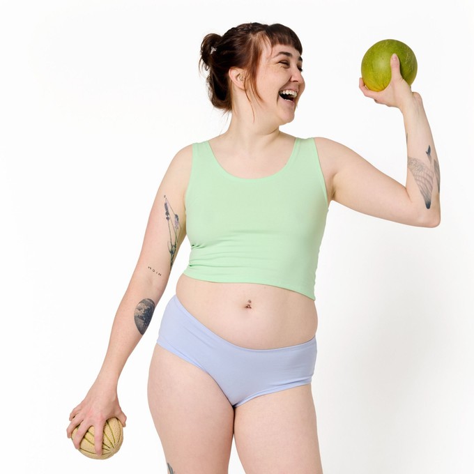 Melon Cropped Tank Top from TIZZ & TONIC