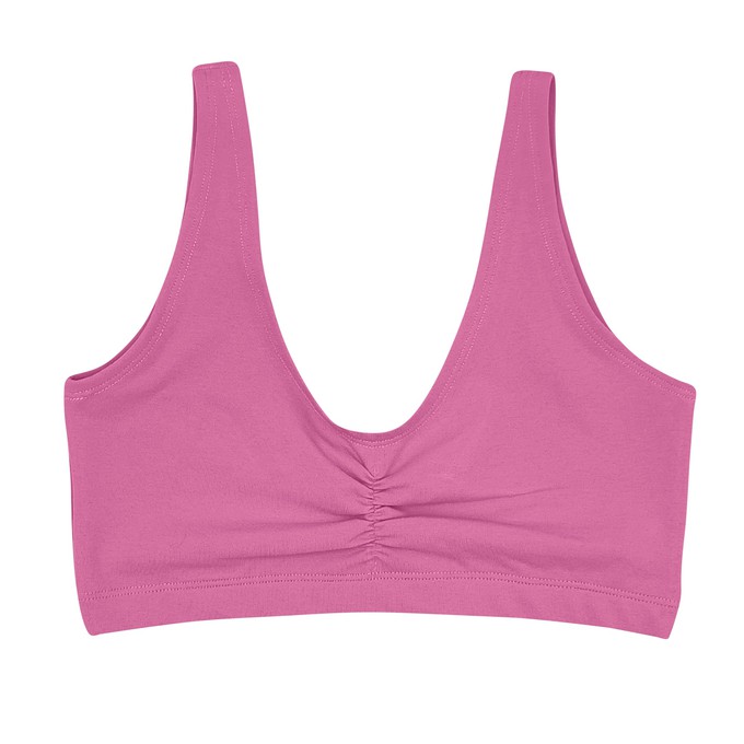 Bubblegum Everyday Soft Bra (Ruched) from TIZZ & TONIC