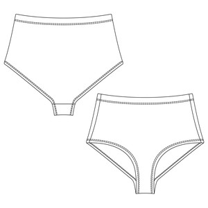 Melon Hi-Waist Panty from TIZZ & TONIC