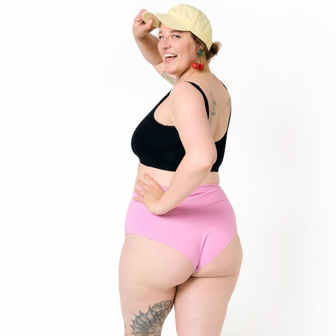 Bubblegum Pink Hi-Waist Panty from TIZZ & TONIC