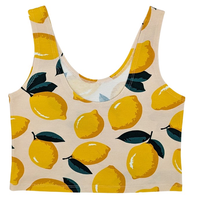 Lemon Cropped Tank Top from TIZZ & TONIC