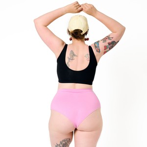 Bubblegum Pink Hi-Waist Panty from TIZZ & TONIC