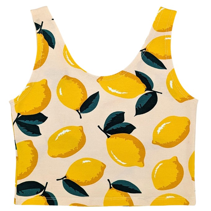 Lemon Cropped Tank Top from TIZZ & TONIC