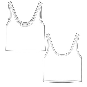 Everglade Organic Cotton Cropped Tank Top from TIZZ & TONIC