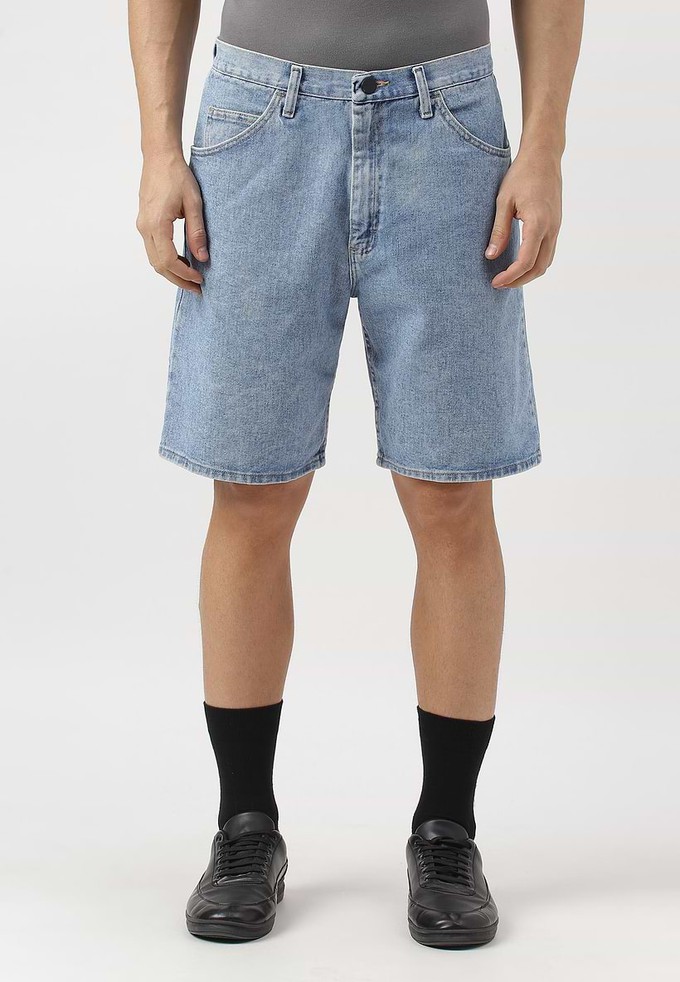 Re.Street Rebel | Bermudashorts mit hohem Bund in Hellindigoblau from Un Denim