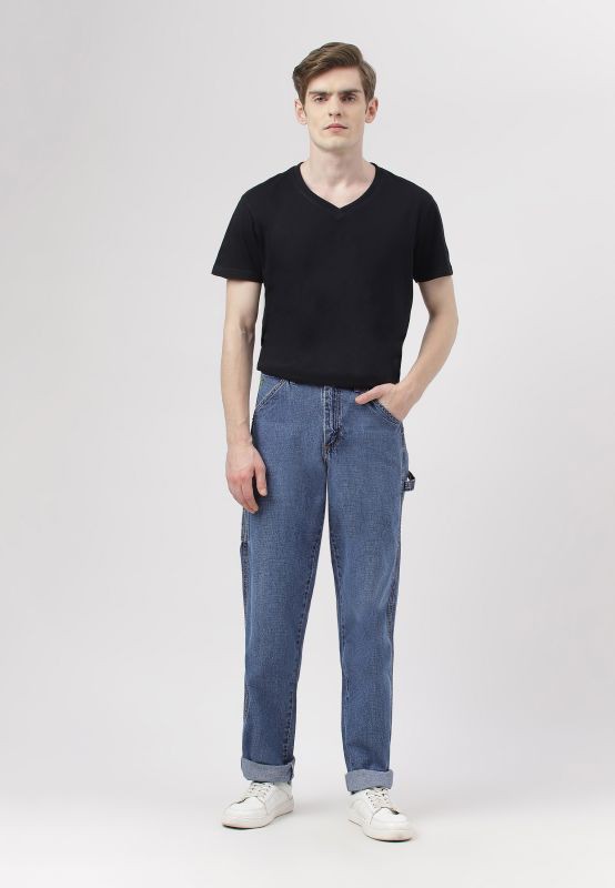 UnWaste Pledge | Mittelhohe Slim-Jeans in dunklem Indigoblau from Un Denim