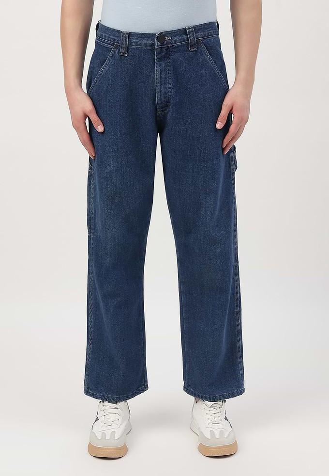 Re.Street Rebel | Hoch sitzende Jeans mit geradem Bein in dunklem Indigoblau from Un Denim