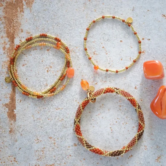 A Beautiful Story Clever Carnelian Bracelet Gold from UP TO DO GOOD