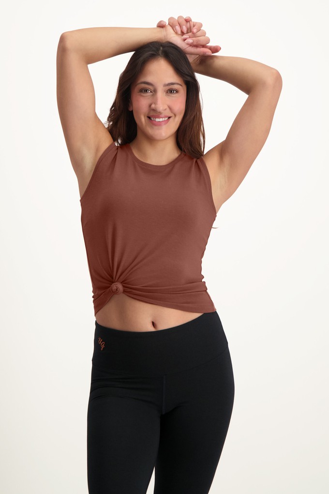 Karuna Balance Loose Fit Tank – Mocca from Urban Goddess