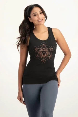 Metatron Core Yoga Tank – Onyx Black from Urban Goddess