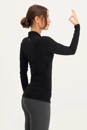 Good Karma Langarm-Yoga-Top – Onyx Black from Urban Goddess